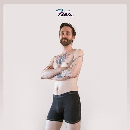 Black Mid Length Style | The Durable Comfort Boxer